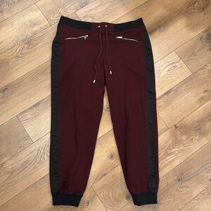Lauren Ralph Lauren Women’s Soft Joggers Sweatpants Red Black Size L